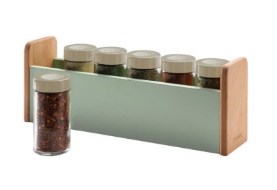 Typhoon Spice Rack with 6 Glass Jars
